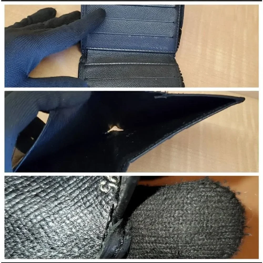 Authentic Louis Vuitton epi folding wallet. CA0095